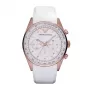 ARMANI AR5979 unisex kvartsikronografikello 43 mm ruostumaton teräs musta kellotaulu