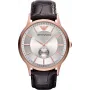 Armani AR9101L miesten analoginen kvartsikello 33mm musta kellotaulu nahkaranneke