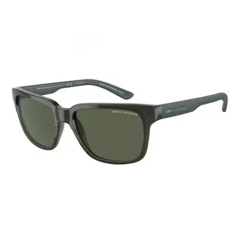 ARMANI EXCHANGE AX4026S83419A unisex-suorakaiteen muotoiset aurinkolasit matta musta 56/17/140 mm