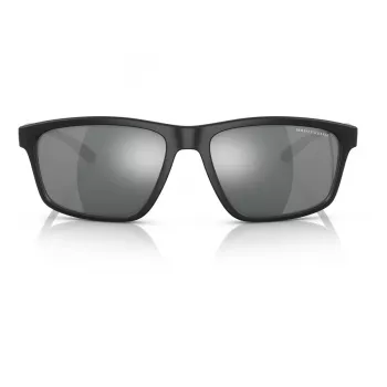 ARMANI EXCHANGE AX4122S80786G miesten aurinkolasit, musta, suorakaiteen muotoinen, 59 mm lasi, 100 % UV400-suoja