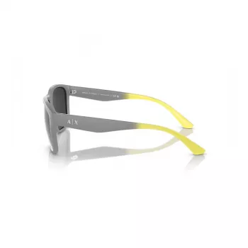Armani Exchange AX4135S81806G aurinkolasit miesten Square mattamusta tummanharmaa peili hopea 59 mm