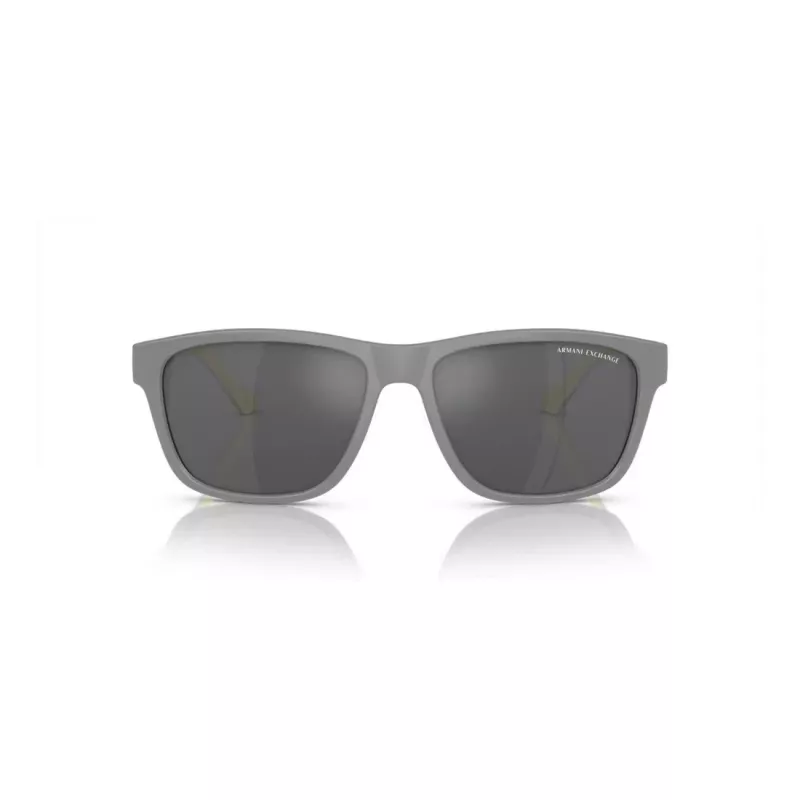 Armani Exchange AX4135S81806G aurinkolasit miesten Square mattamusta tummanharmaa peili hopea 59 mm