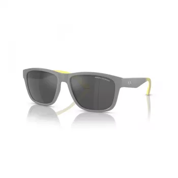 Armani Exchange AX4135S81806G aurinkolasit miesten Square mattamusta tummanharmaa peili hopea 59 mm