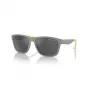 Armani Exchange AX4135S81806G aurinkolasit miesten Square mattamusta tummanharmaa peili hopea 59 mm