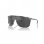Armani Exchange AX4137SU81806 miesten kulmikkaat aurinkolasit - mattamusta kehys, tummanharmaat linssit
