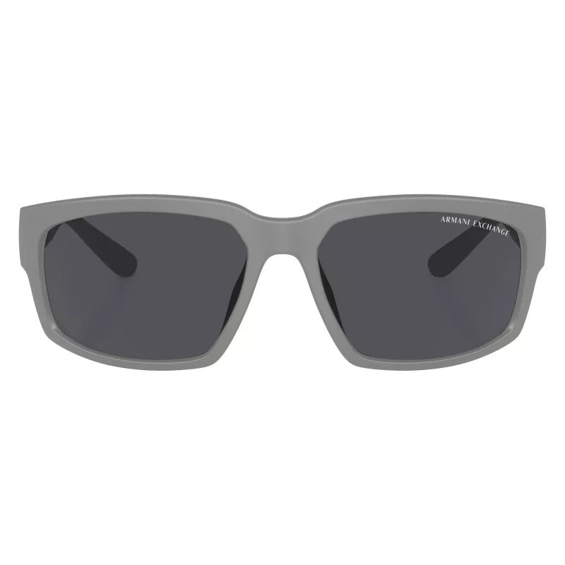 Armani Exchange AX4142SU81808 miesten aurinkolasit mattamusta tummanharmaa suorakaiteen muotoinen