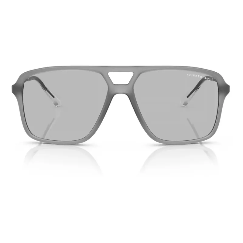 Armani Exchange AX4150SU83638 miesten aurinkolasit square mattamusta harmaa 59 mm