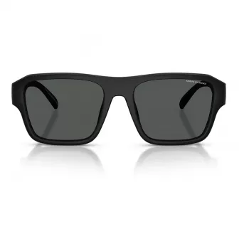 Armani Exchange AX4154SU83737 miesten suorakaiteen muotoiset aurinkolasit - musta propionaattikehys, harmaat polykarbonaattilasit, UV400-suoja