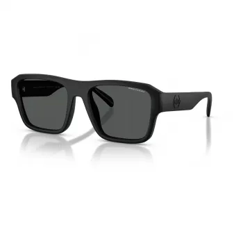 Armani Exchange AX4154SU83737 miesten suorakaiteen muotoiset aurinkolasit - musta propionaattikehys, harmaat polykarbonaattilasit, UV400-suoja