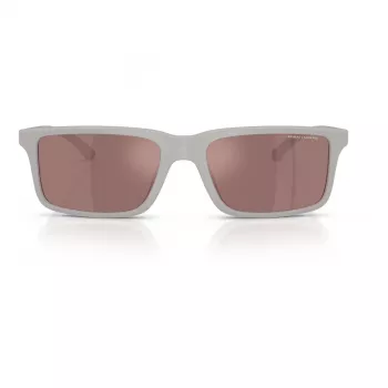 Armani Exchange AX4157SU83786 miesten suorakaiteen muotoiset aurinkolasit - mattamusta kehys harmaat lasit