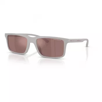 Armani Exchange AX4157SU83786 miesten suorakaiteen muotoiset aurinkolasit - mattamusta kehys harmaat lasit