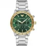 Armani Man AR11454 miesten kvartsi-kronografi kello 43mm musta kellotaulu nahkaranneke