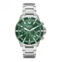Armani Man AR11500 miesten analoginen kvartsikronografi kello 43mm musta kellotaulu nahkaranneke
