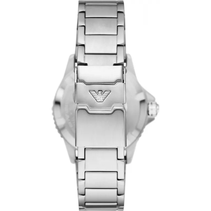 ARMANI Man AR11589 miesten analoginen kvartsikello 42mm sininen kellotaulu hopea ruostumaton teräs