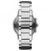 Armani miesten kronografi AR11164, 43 mm, ruostumaton teräs, musta kellotaulu