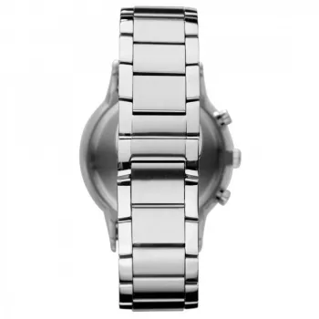 Armani miesten kronografi AR11164, 43 mm, ruostumaton teräs, musta kellotaulu