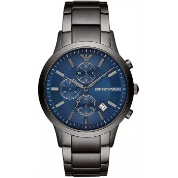 Armani miesten kronografi rannekello AR11215 ruostumaton teräs 43mm musta kellotaulu