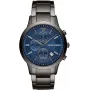 Armani miesten kronografi rannekello AR11215 ruostumaton teräs 43mm musta kellotaulu