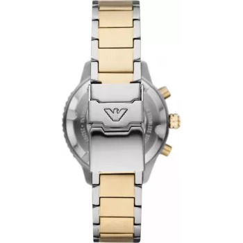 Armani miesten kello AR11361 42 mm ruostumaton teräs mesh musta kellotaulu kronografi
