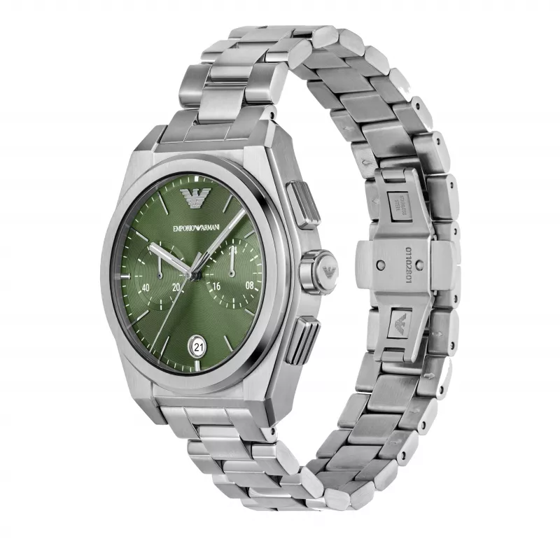 Armani miesten rannekello AR11640 ruostumaton teräs kronografi, 43mm