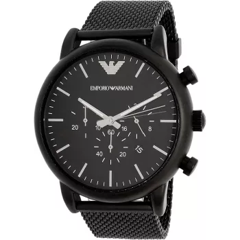 ARMANI miesten Classic AR1968 kvartsikello 46mm ruostumaton teräs sininen kellotaulu