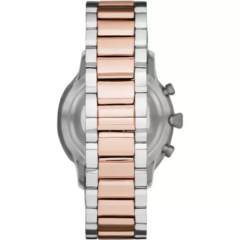 Armani miesten Luigi kvartsikello AR11209 43mm ruostumaton teräs musta kellotaulu