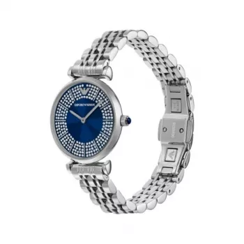 Armani naisten AR11627 kvartsi analoginen kello 32 mm ruostumaton teräs hopea