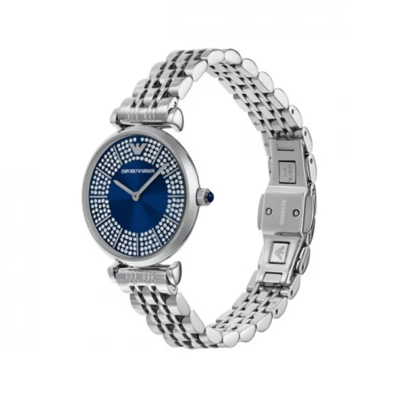 Armani naisten AR11627 kvartsi analoginen kello 32 mm ruostumaton teräs hopea