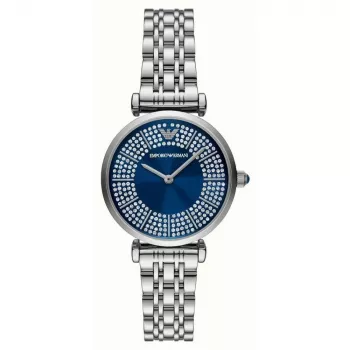 Armani naisten AR11627 kvartsi analoginen kello 32 mm ruostumaton teräs hopea