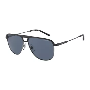 ARNETTE AN3082-733-55 miesten suorakaiteen muotoiset aurinkolasit mattamusta harmaa 57 mm