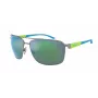 ARNETTE AN3089-745-8N miesten suorakaiteen muotoiset aurinkolasit mattamusta tummanharmaa 65 mm