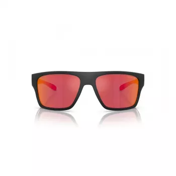 ARNETTE AN4330-27536Q suorakaiteen muotoiset aurinkolasit mattamusta tummanharmaa hopea peilipinnoitettu 63 mm