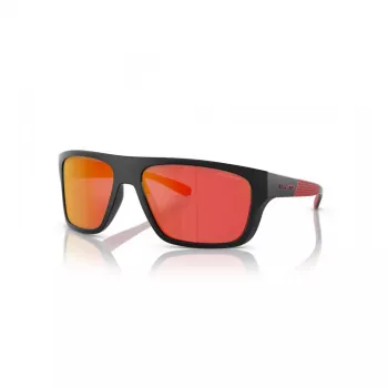 ARNETTE AN4330-27536Q suorakaiteen muotoiset aurinkolasit mattamusta tummanharmaa hopea peilipinnoitettu 63 mm
