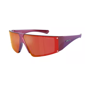 ARNETTE AN4332-29206Q unisex-aurinkolasit mattamusta harmaa peilattu 69 mm