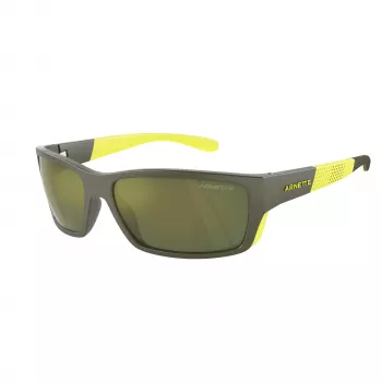 ARNETTE AN4336-28546R miesten aurinkolasit, mattamusta, tummanharmaat polykarbonaattilinssit