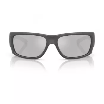 ARNETTE miesten aurinkolasit AN4345-28706G suorakaiteen muotoinen mattamusta kehys harmaa peilattu hopea linssi 62 mm
