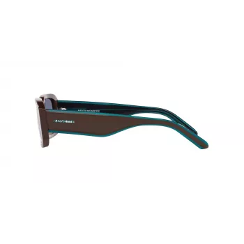 ARNETTE unisex-aurinkolasit AN431812382W5, mattamusta, tummanharmaa, peilattu hopea 53 mm