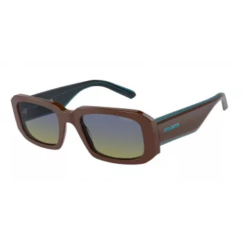 ARNETTE unisex-aurinkolasit AN431812382W5, mattamusta, tummanharmaa, peilattu hopea 53 mm