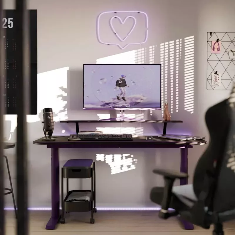 Arozzi Arena Medium pelipöytä – violetti