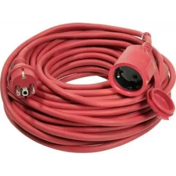 AS SCHWABE 60262 H07RN-F 3G1,5 mm² 20 m punainen kumijatkojohto suko-pistokkeella ja -liittimellä, IP44, 16 A, 230 V, 3680 W, ulkokäyttö, rakennus, teollisuus, maatalous, VDE-hyväksytty