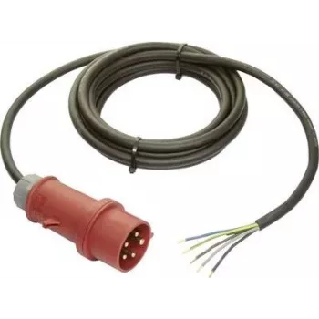 AS SCHWABE 70970 Schuko avoimeen päähän virtakaapeli H05VV-F 3G1.5 5m musta