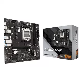 ASRock A620AM-P AMD A620 AM5 Micro ATX emolevy (DDR5, HDMI, DisplayPort, M.2)