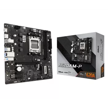 ASRock A620AM-P AMD A620 AM5 Micro ATX emolevy (DDR5, HDMI, DisplayPort, M.2)
