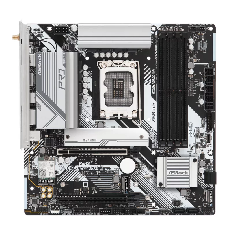 ASRock B760M Pro RS WiFi Intel LGA 1700 Micro-ATX peliemolevy