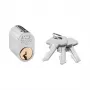 ASSA D12 kaksoissylinteri 31/31 kromi 3 avainta