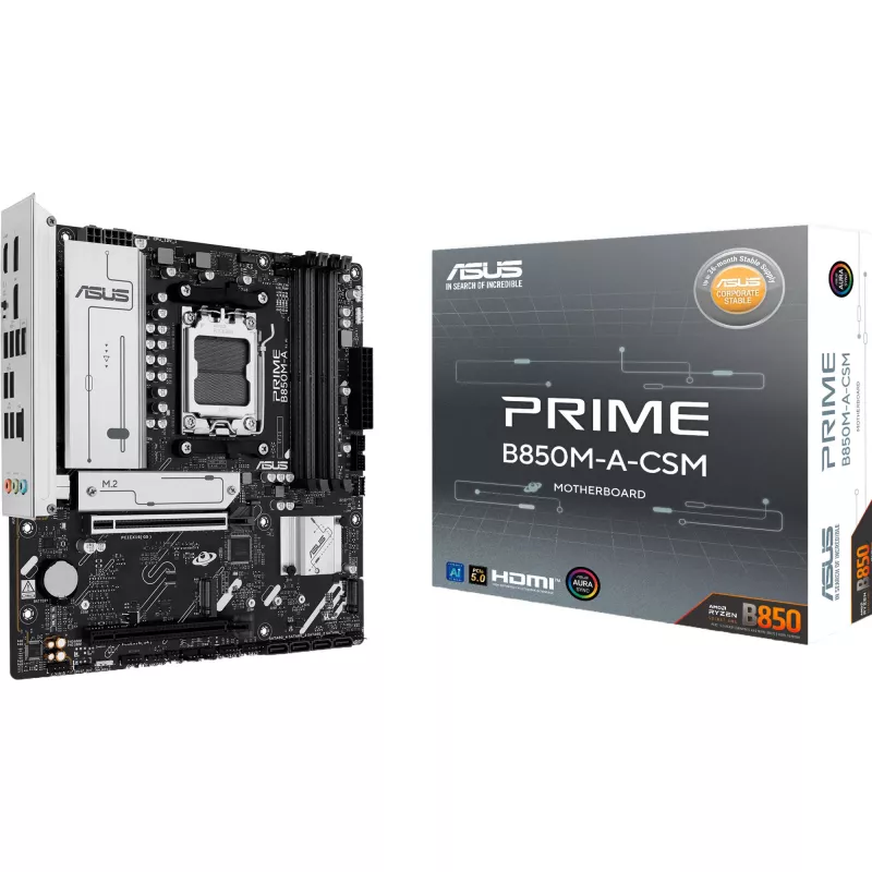 ASUS Prime B850M-A-CSM Micro-ATX -emolevy Socket AM5 AMD B850 -piirisarja