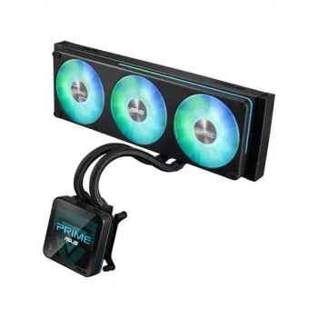ASUS Prime SLC II 360 ARGB LCD AIO neste-CPU-jäähdytin, 360 mm jäähdytin, 3 x 120 mm ARGB-tuuletinta, LGA 1851/1700/1200/115x/AM5/AM4