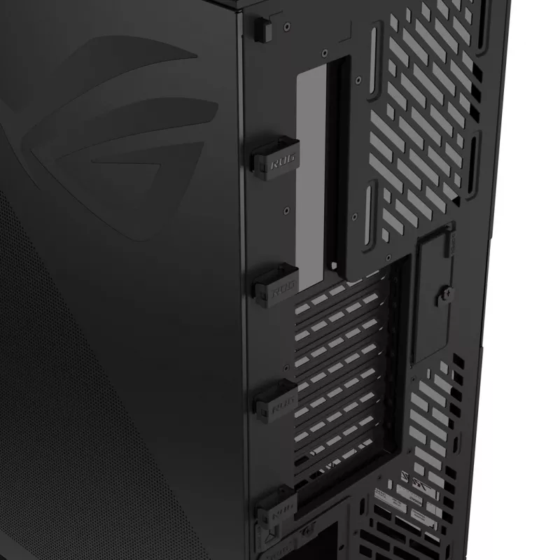 ASUS ROG CRONOX GR801 CURVE TG ARGB Black -miditornikotelo pelaamiseen