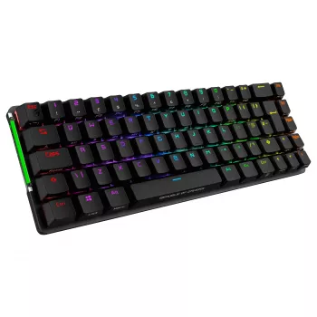 ASUS ROG Falchion NX -mekaaninen pelinäppäimistö, 65 % muotokerroin, ROG NX Red -kytkimet, langaton/langallinen, RGB-taustavalo, musta