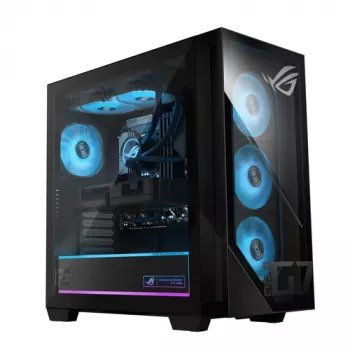 ASUS ROG G700 G700TF-7265KF577W -pelitorni-PC, Intel Core Ultra 7 265KF, 32GB DDR5, 1TB SSD, NVIDIA GeForce RTX 5080, Windows 11 Home, musta
